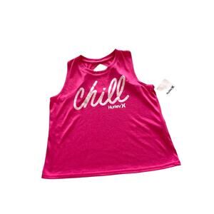 Hurley Racerback Top Pink Girls‎  L.  NWT